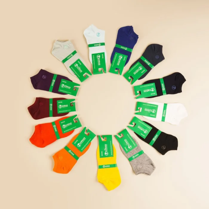 جوراب کش‌بافت مچی کاریان رنگبندی