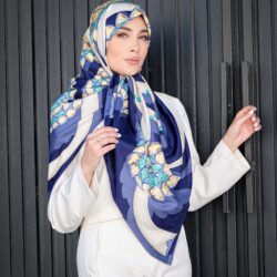 روسری ابریشم ژاکارد دراگون 30132