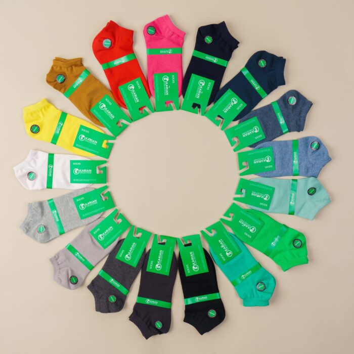 جوراب ساده مچی تکرنگ کاریان