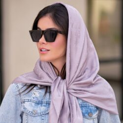 روسری ابریشم ژاکارد LV (قواره 90) 30127