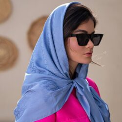 روسری ابریشم ژاکارد دیور (قواره 90) 30128