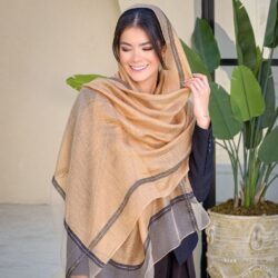 شال ویسکوز بردر لمه‌دار 20193